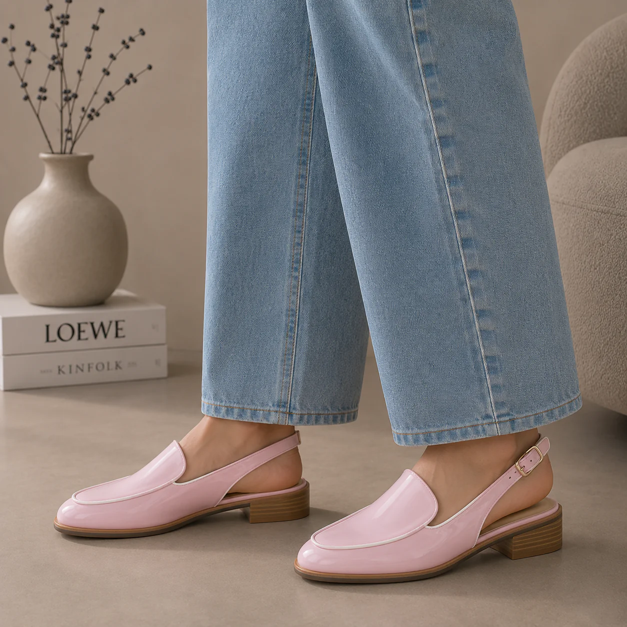 LE SANSA DANTER PINK PATENT