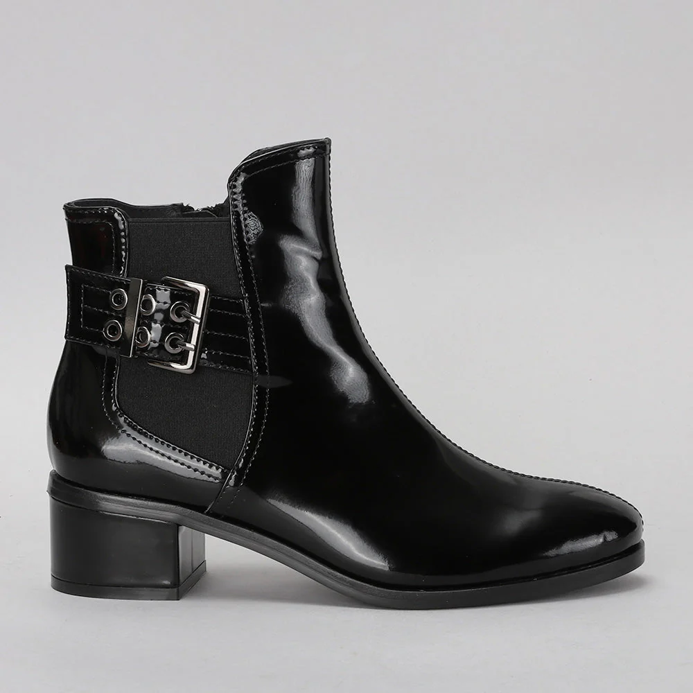 LE SANSA ROMY BLACK PATENT