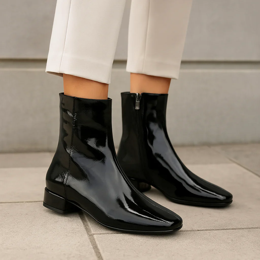 LE SANSA SASHA BLACK PATENT - Image 2