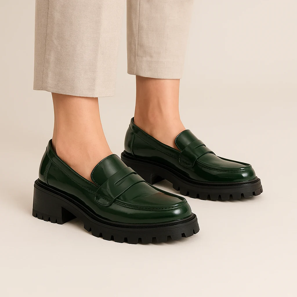 LE SANSA ZOEY BOTTLE GREEN/PATENT - Image 2