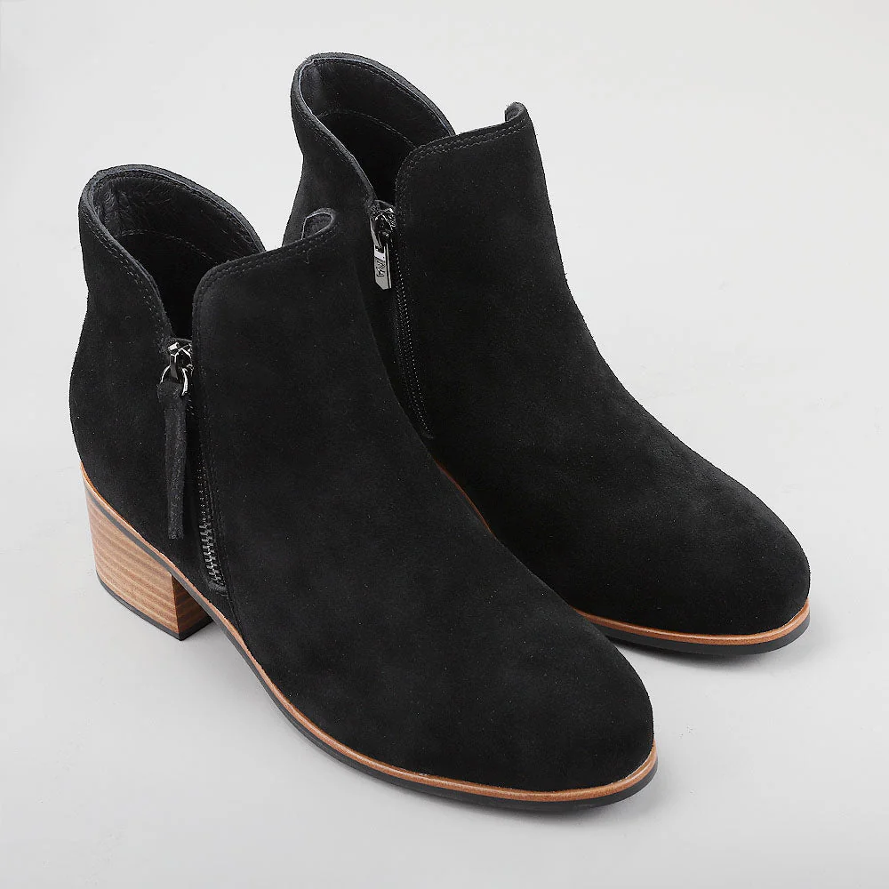 NAKED ARCHES OXLEY BLACK SUEDE - Image 4