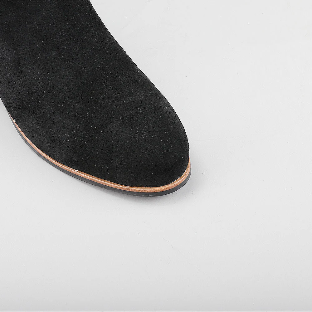 NAKED ARCHES OXLEY BLACK SUEDE - Image 7