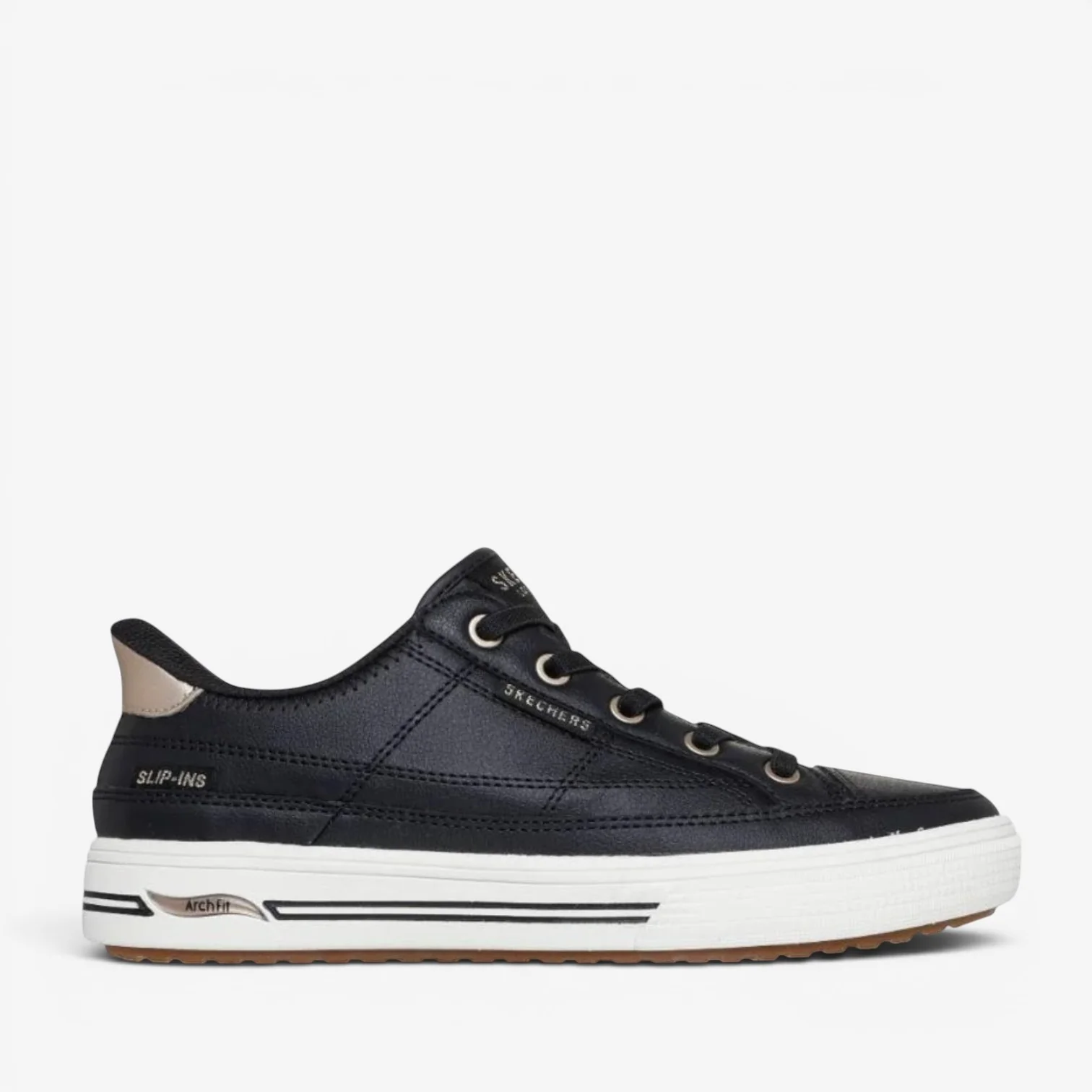 SKECHERS ARCH FIT ARCADE CATCH YA THERE BLACK