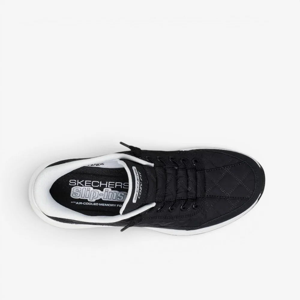 SKECHERS CONTOUR FOAM COZY FIT BLACK/WHITE - Image 4
