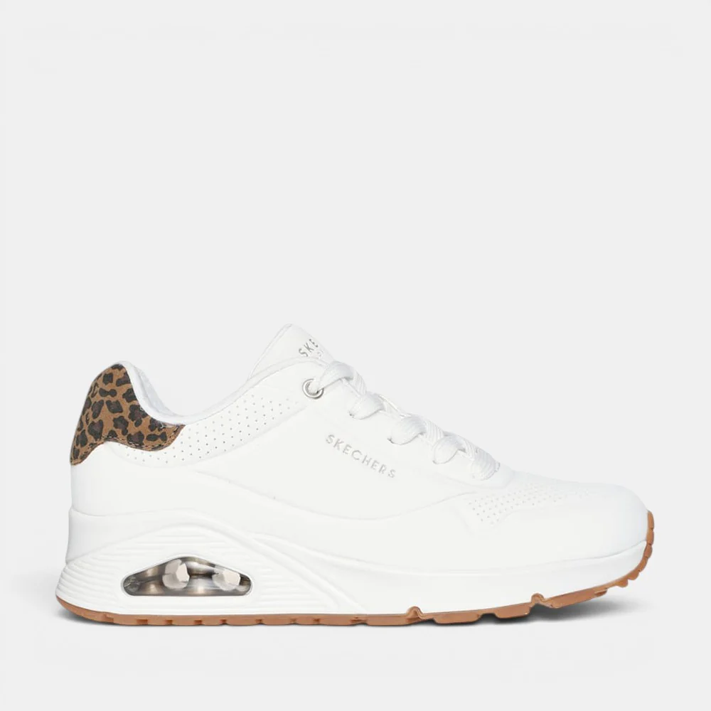 SKECHERS UNO JUNGLE NITE WHITE LEOPARD