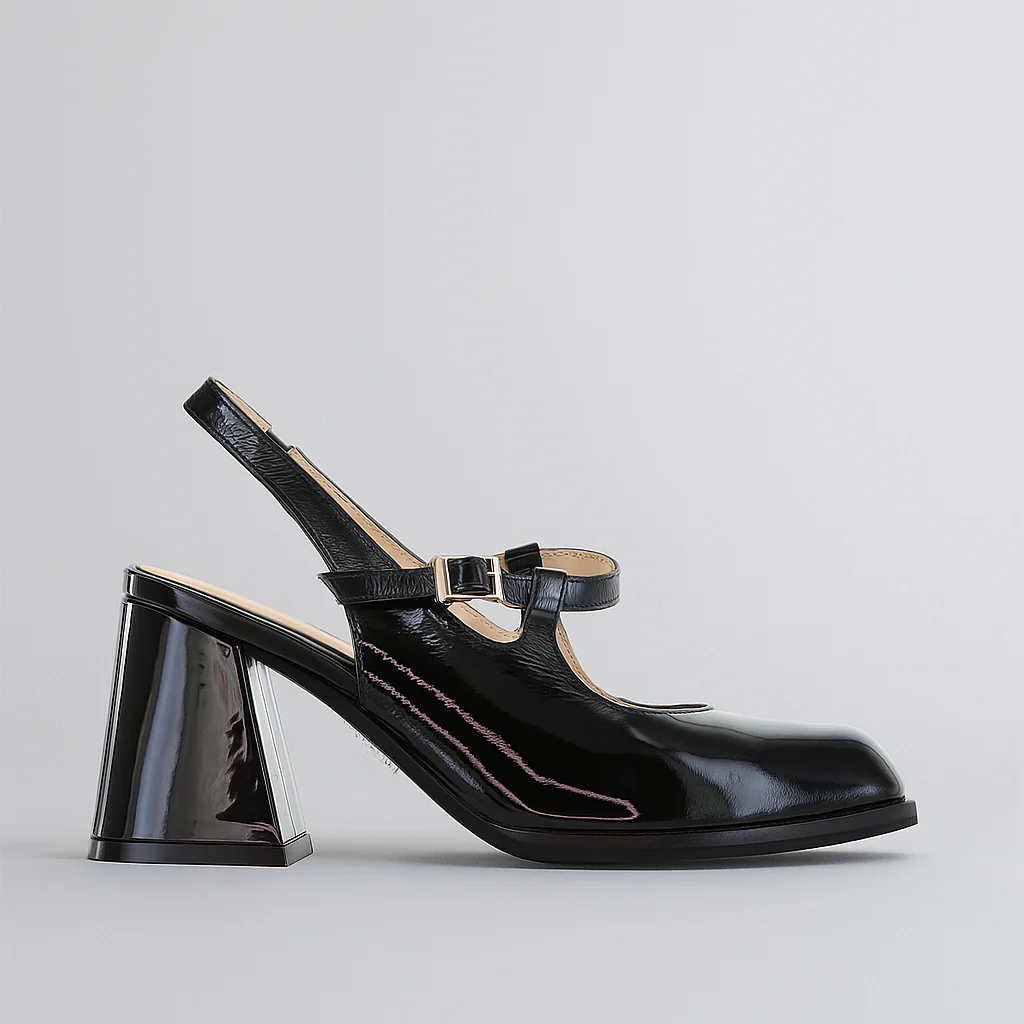 TAMARA LONDON BAYLOR BLACK PATENT