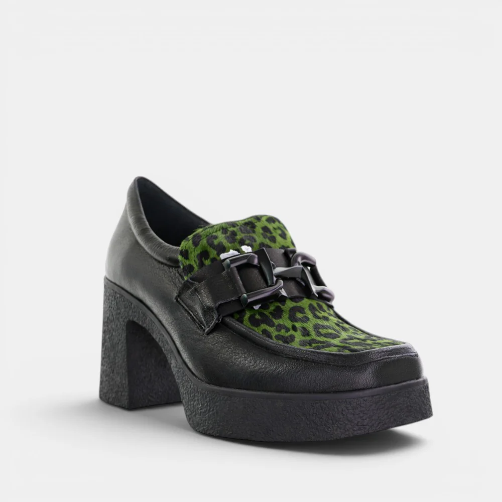 TAMARA LONDON BELLA BLACK/FOREST LEOP - Image 2