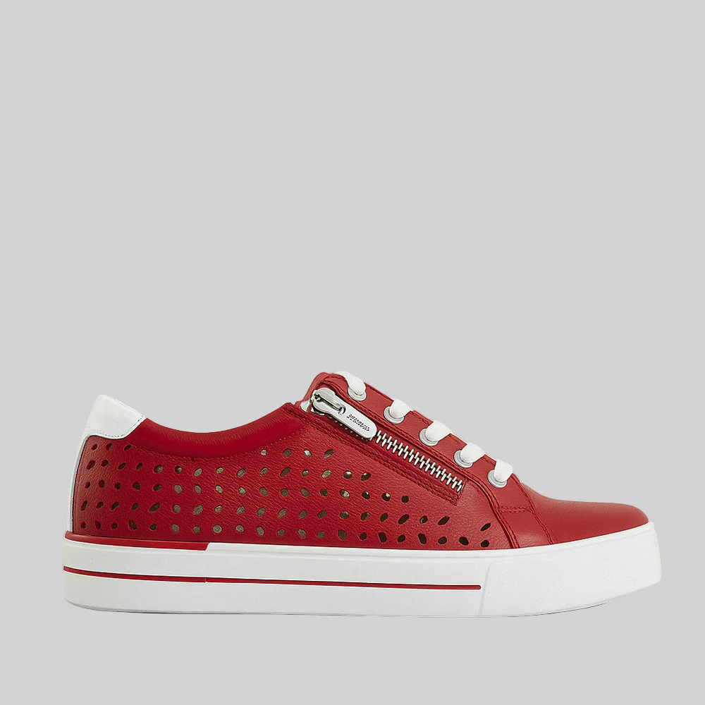 ZIERA AYLEEN DARK RED WHITE