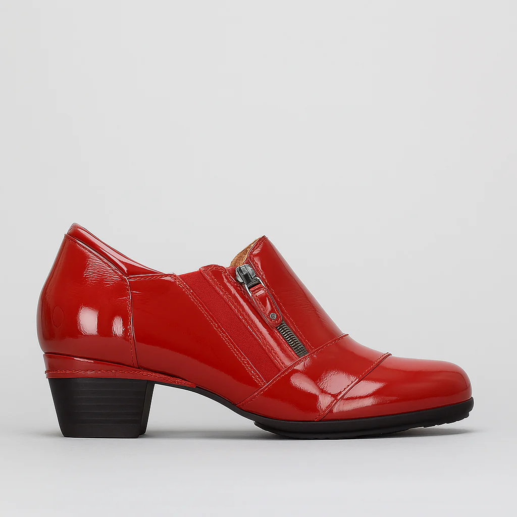 ZIERA CAMDEN DARK RED PATENT