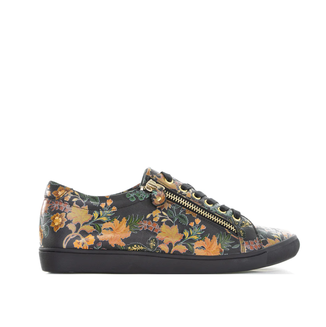 ZIERA DIANN BLACK VINTAGE FLORAL
