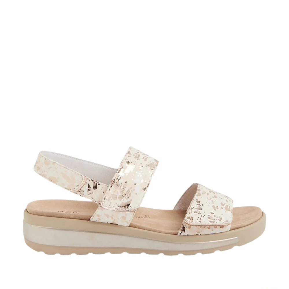 ZIERA GARLIN NUDE METALLIC
