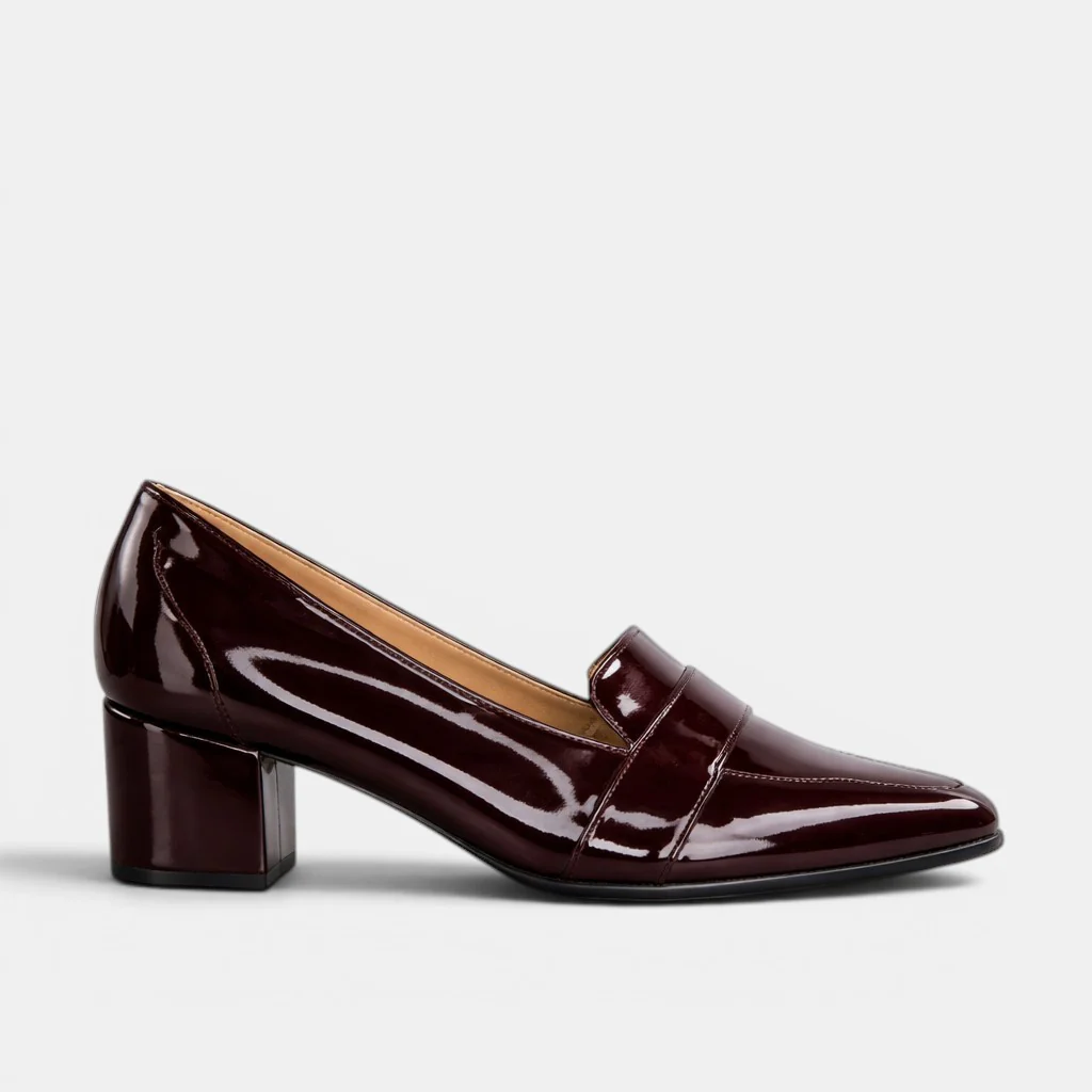 ZIERA VAMITY BURGUNDY PATENT