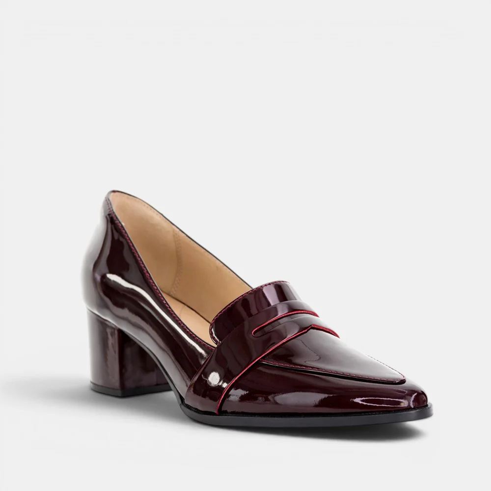 ZIERA VAMITY BURGUNDY PATENT - Image 2
