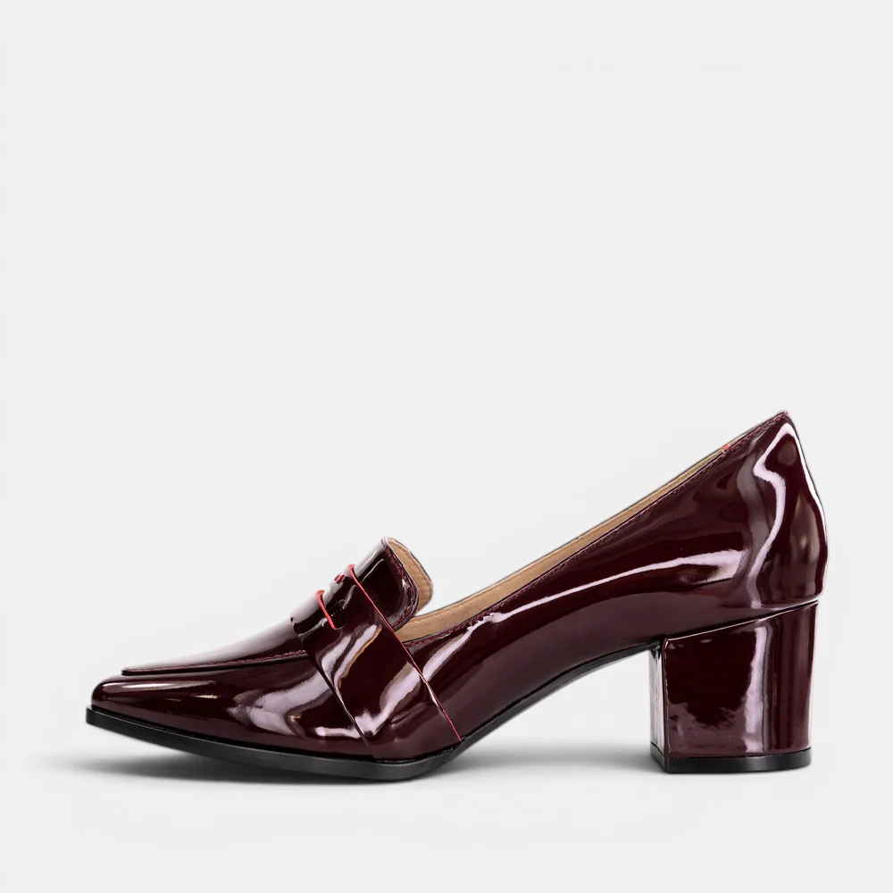 ZIERA VAMITY BURGUNDY PATENT - Image 3