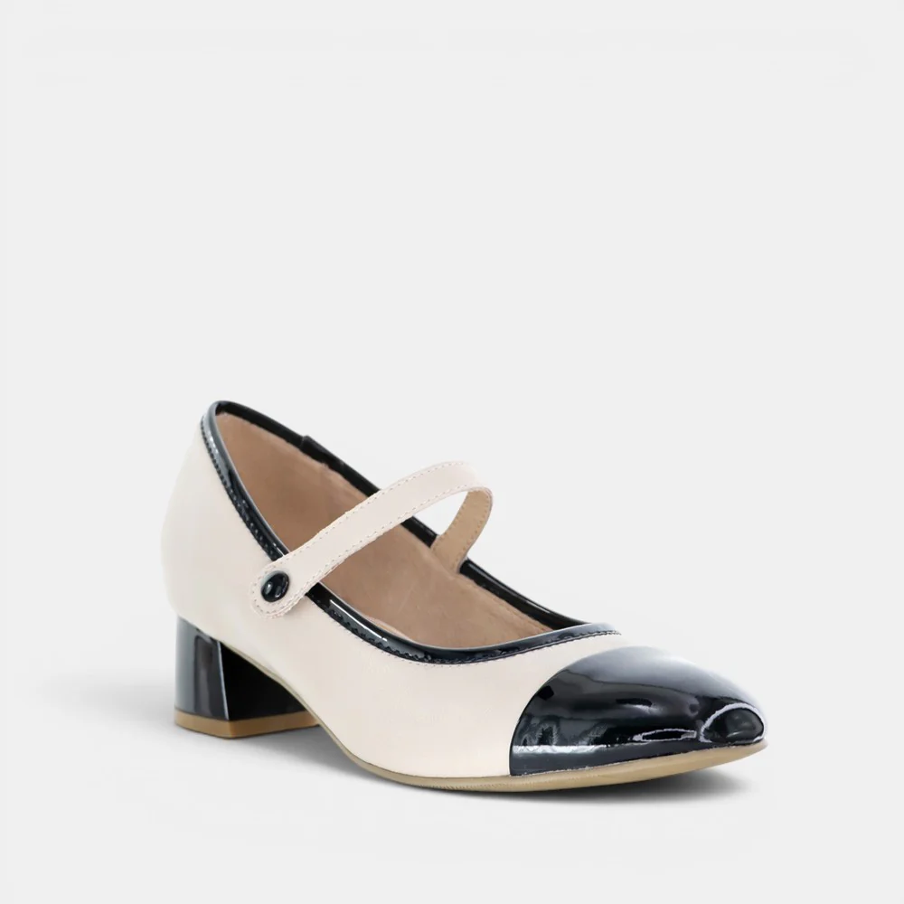 ZIERA ZILLA BLACK ALMOND PATENT - Image 2