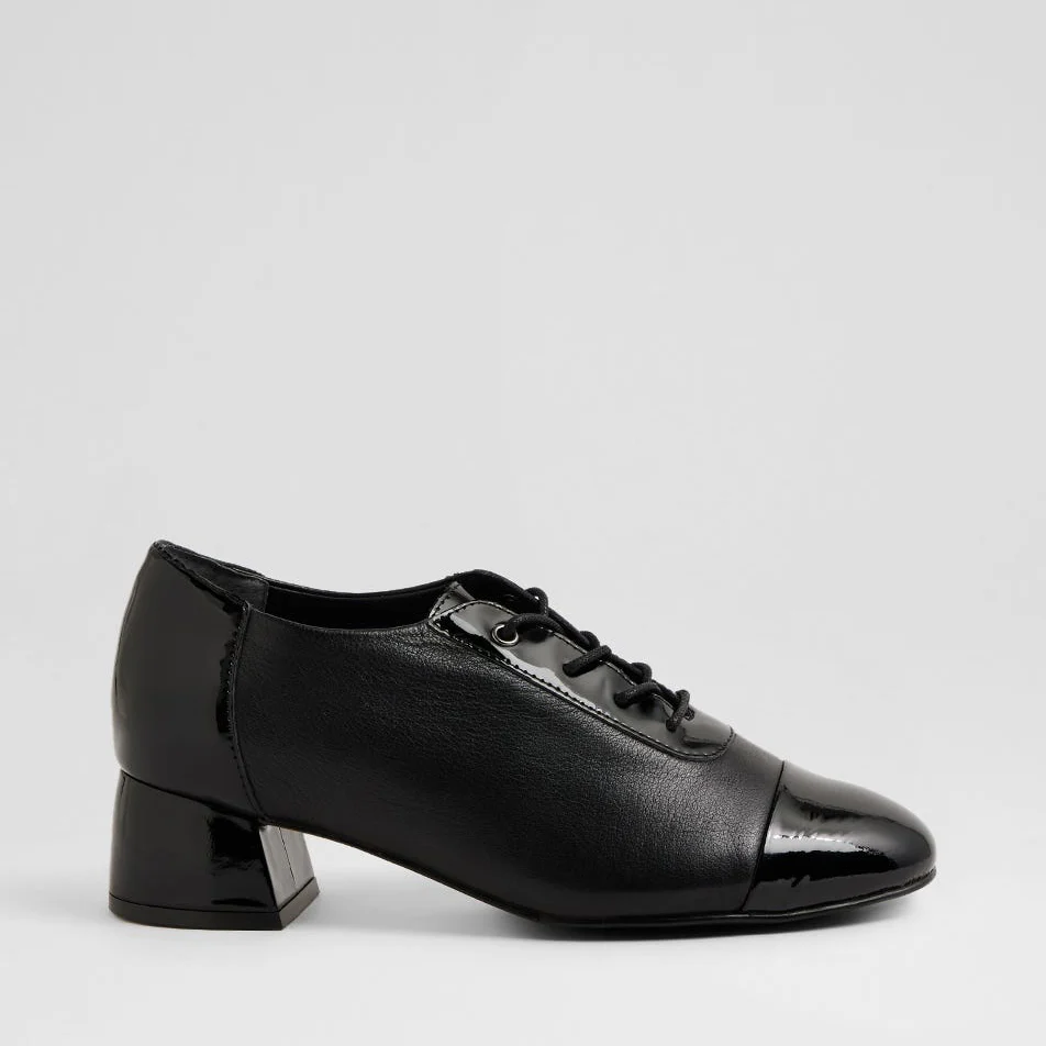ZIERA ZINKY BLACK PATENT