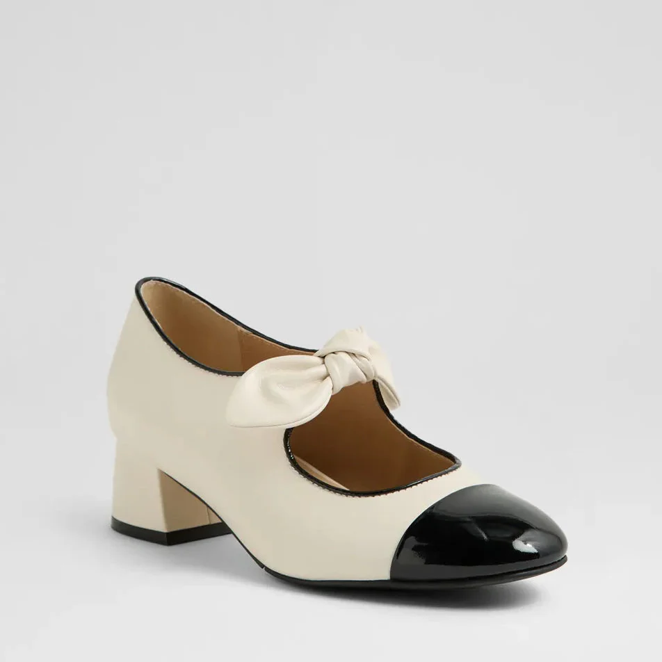 ZIERA ZIPEN BLACK IVORY PATENT - Image 2
